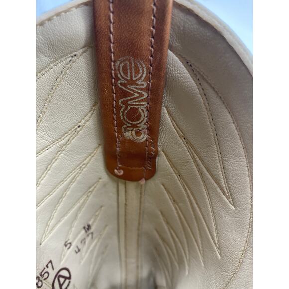 VTG Acme women 5M brown Western Cowboy heeled Leather round toe knee high Boots - Picture 10 of 10